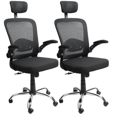 Kit 02 Un Cadeira Escritorio Presidente Giratória Ergonômica