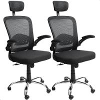 Kit 02 Un Cadeira Escritorio Presidente Giratória Ergonômica - 1