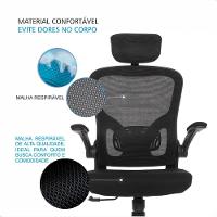 Kit 02 Un Cadeira Escritorio Presidente Giratória Ergonômica - 6