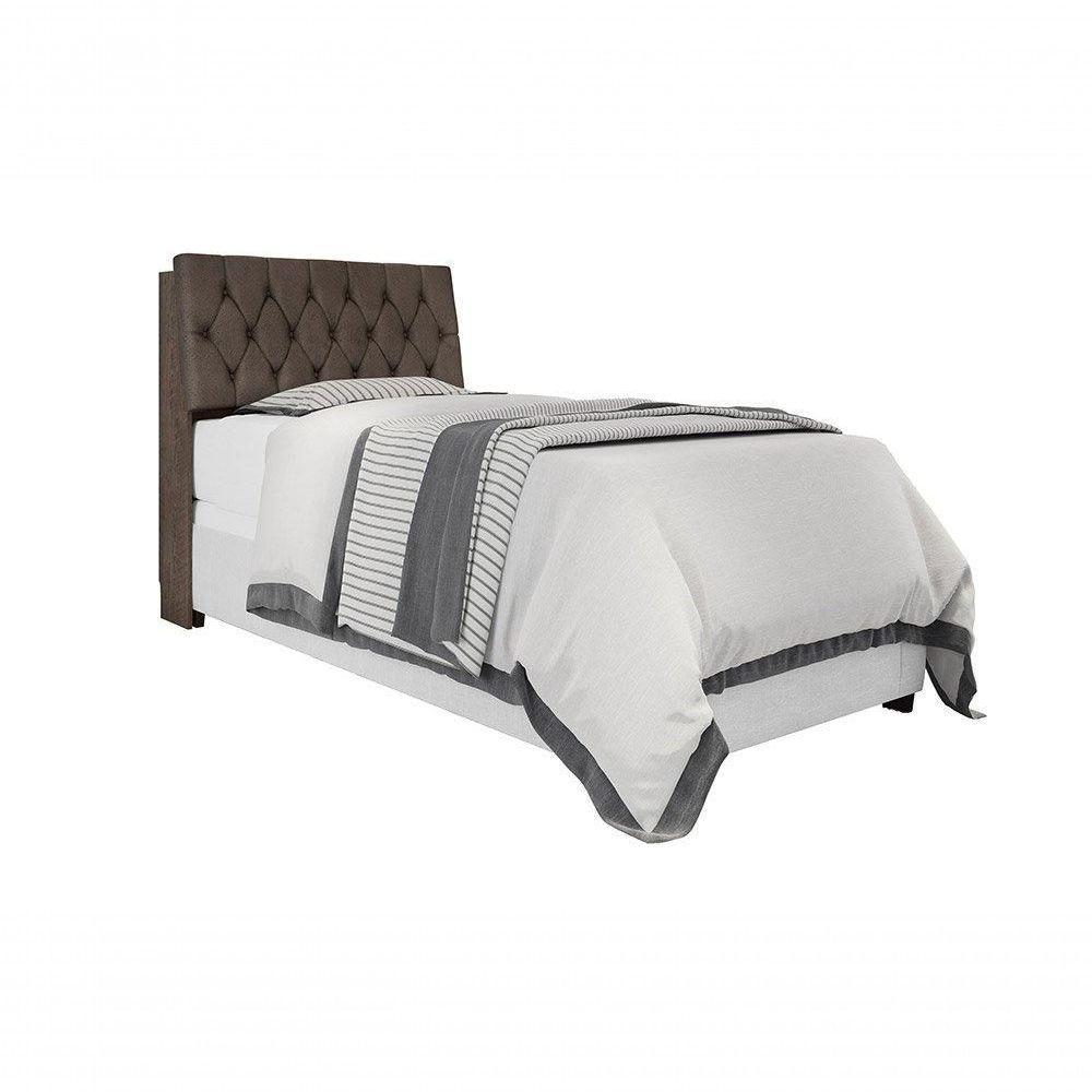 Cabeceira Box Solteiro 0,88 Isis Chocolate Com Capitonê Marrom - Framar Móveis - 3