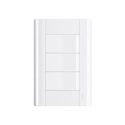Interruptor Simples Triplo Fame Modulare Com Placa 4x2 Branco