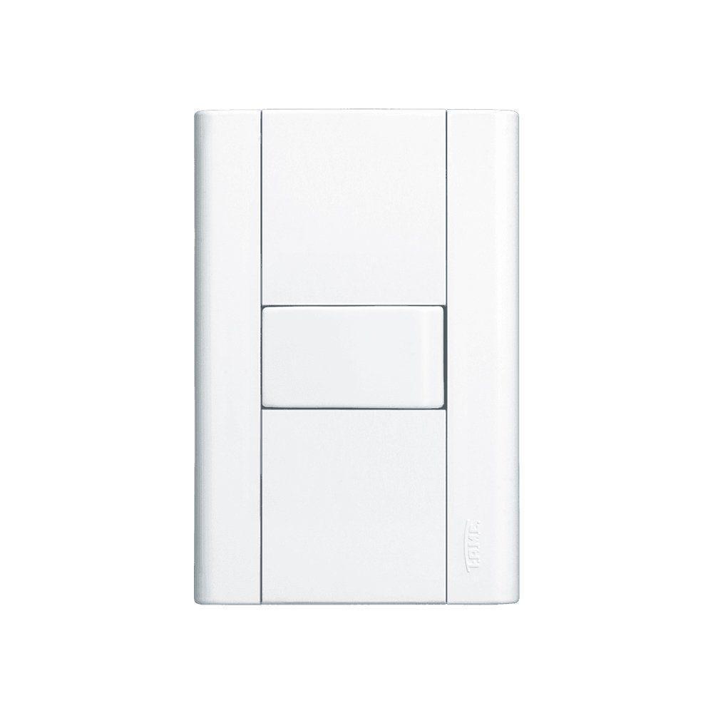 Interruptor Paralelo Fame Modulare Com Placa 4x2 Branco - 1
