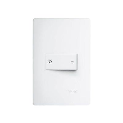 Interruptor Bipolar Simples Fame Habitat Com Placa 4x2 Branco