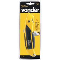 Estilete Trapezoidal 18mm Aluminío Botão Trava 5l Vonder - 4