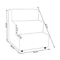 Escada Pet Almofadada 3 Degraus Para Cães E Gatos Veludo Cappucino - 8