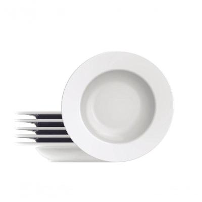 Conjunto De Pratos Fundo Tramontina Maria Augusta Em Porcelana 23cm 6 Peças