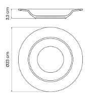Conjunto De Pratos Fundo Tramontina Maria Augusta Em Porcelana 23cm 6 Peças - 2