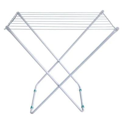 Varal Portátil Dobrável De Chão Branco Para Apartamento