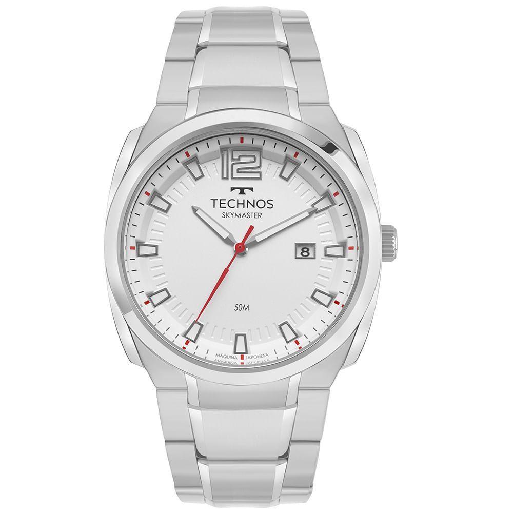 Relógio Technos Masculino Skymaster Prata - 2315lbi-1b - 1