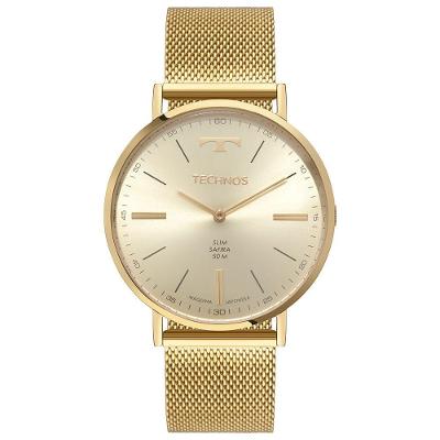 Relógio Technos Masculino Slim Dourado - 2025lum-1x