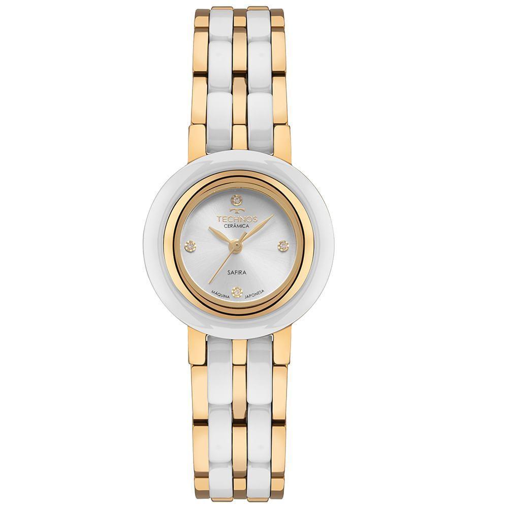 Relógio Technos Feminino Ceramic Sapphire Dourado - 5y36ad-1k - 1