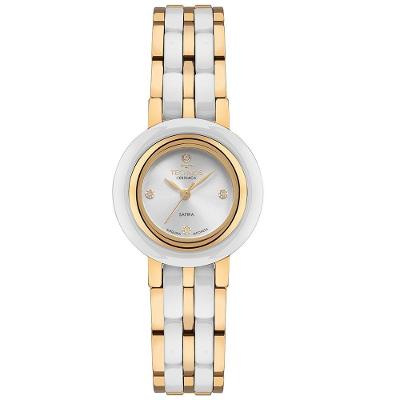 Relógio Technos Feminino Ceramic Sapphire Dourado - 5y36ad-1k