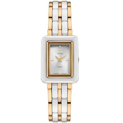 Relógio Technos Feminino Ceramic Sapphire Dourado - 5y36aa-1k