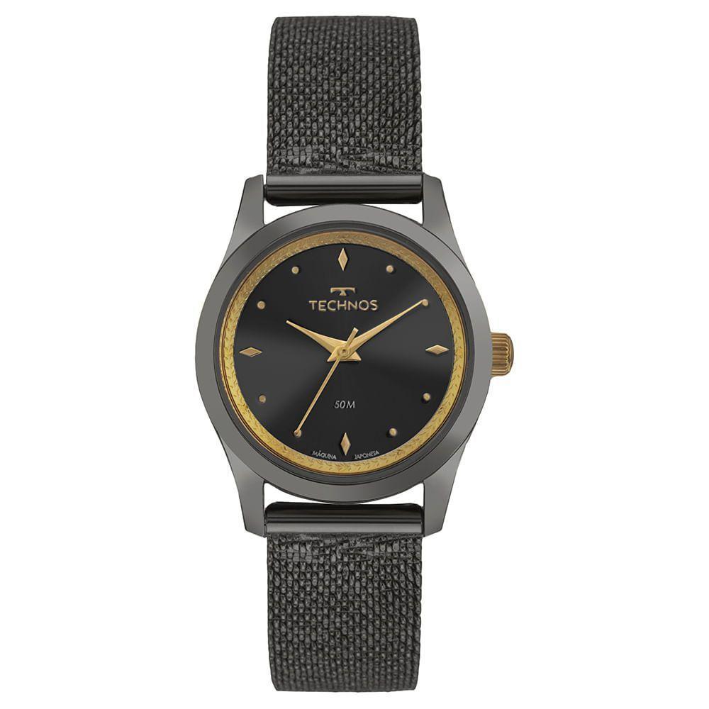 Relógio Technos Feminino Brilho Grafite - 2035ndz-1p - 1