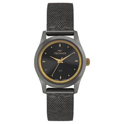 Relógio Feminino 2035NDZ-1P Analógico Pulseira Metal Brilho Grafite Technos