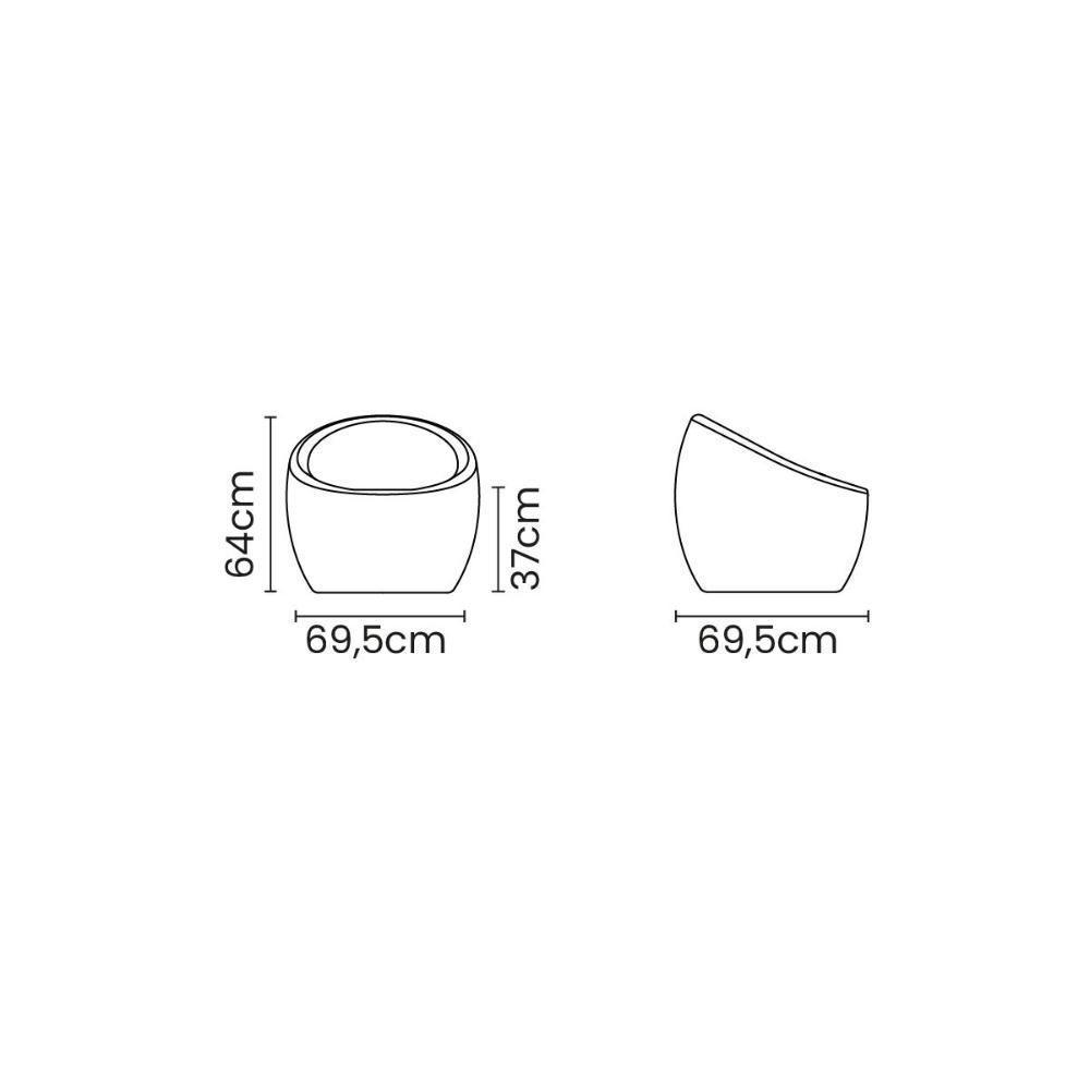 Poltrona Tramontina Oca Em Polietileno Laranja Caqui - 5