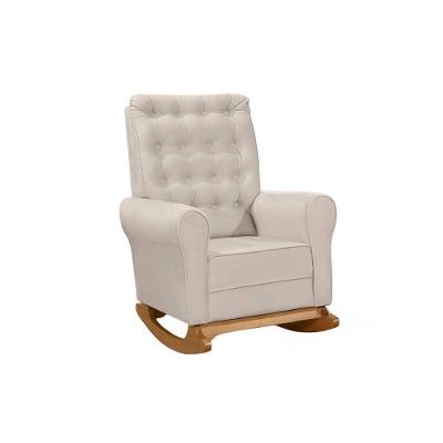 Poltrona Para Amamentação Paris Linho Ds Home Linho Bege