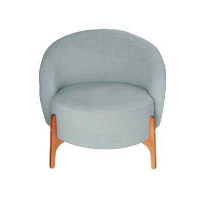 Poltrona Decorativa Luxo Ariela Bouclê Ds Home Bouclê Cinza Claro