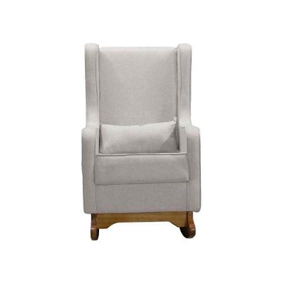 Poltrona De Leitura Retrô Linho Ds Home Linho Bege