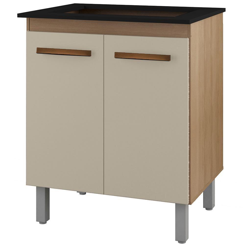 Balcao 70cm Com Tampo Para Cooktop 4 Bocas 9250 Savana Off White Mobbs Savana Off White - 1