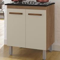 Balcao 70cm Com Tampo Para Cooktop 4 Bocas 9250 Savana Off White Mobbs Savana Off White - 2