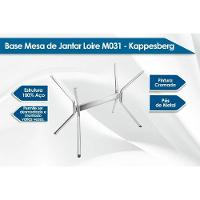 Base Mesa De Jantar Loire M031 Aço S- Tampo Preto - Kappesberg - 2
