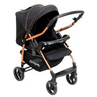 Travel System Burigotto Carrinho De Bebê Rio 22 Com Bebê Conforto Materna Preto Cobre - 3