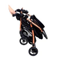 Travel System Burigotto Carrinho De Bebê Rio 22 Com Bebê Conforto Materna Preto Cobre - 6