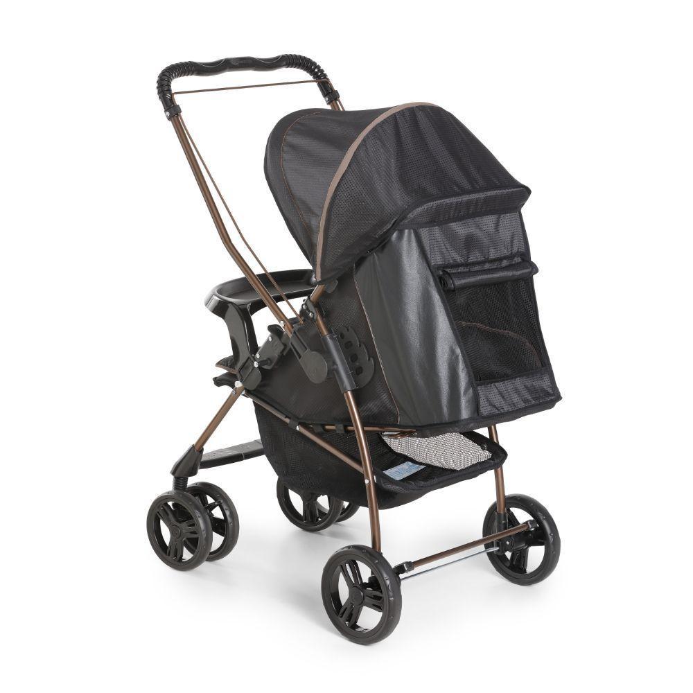 Travel System Galzerano Carrinho De Bebê Milano Reversível Iii 1019 Até 15kg Preto Cobre - 4