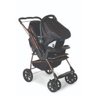 Travel System Galzerano Carrinho De Bebê Milano Reversível Iii 1019 Até 15kg Preto Cobre - 6