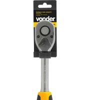 Catraca Reversível Para Soquete 1-2 Cabo Emborrachado Cromo - 3