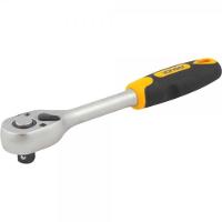 Catraca Reversível Para Soquete 1-2 Cabo Emborrachado Cromo - 4