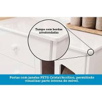 Cômoda Bebê Elô C- 1 Porta Cristal E 4 Gavetas Branco-amendoa - Peroba - 6