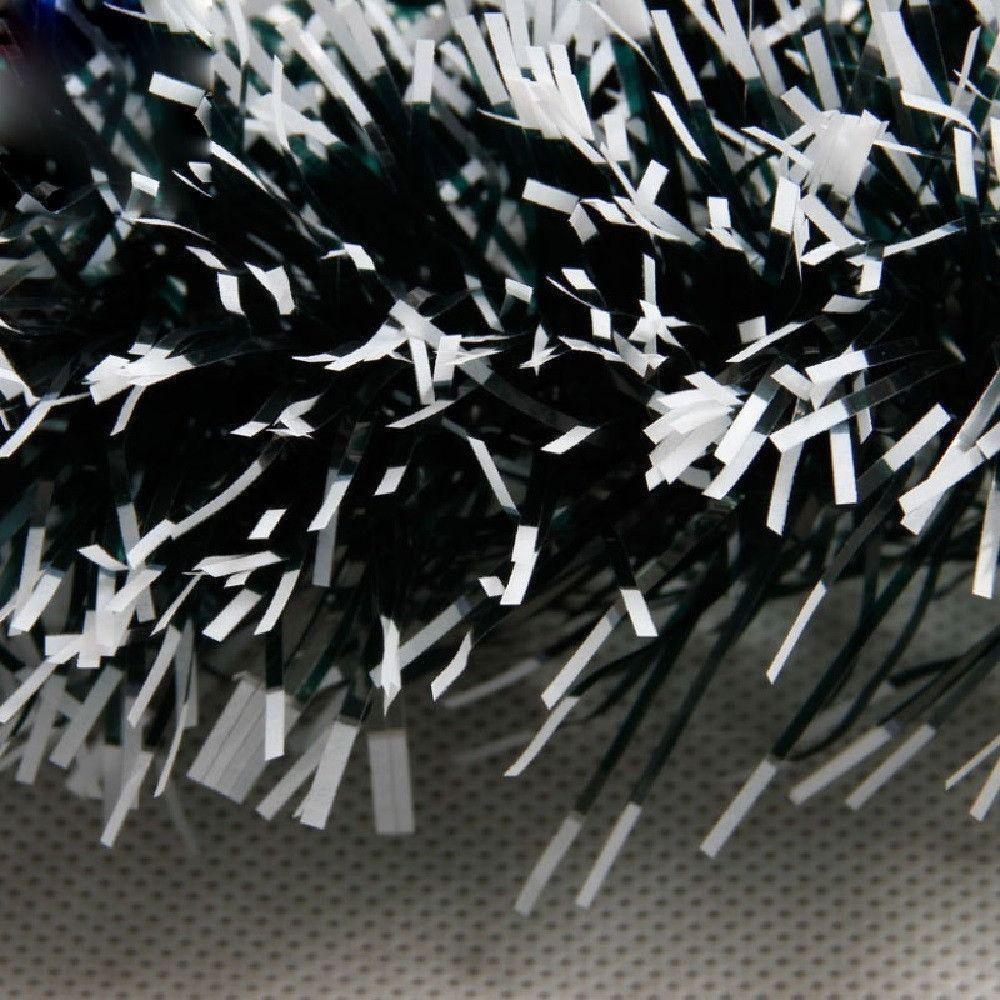 Kit Pinheiro Arvore De Natal 1,80m Luxo Com Neve Nevada 611 Galhos + 3 Festão Nevado árvore Cheia - 9