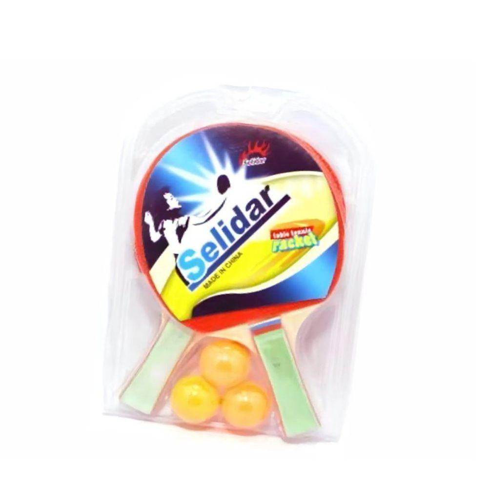 Kit Completo De Ping Pong Com Rede Duas Raquetes E Tres Bolinhas - 6