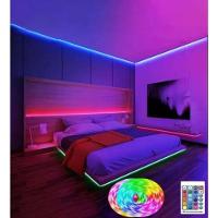 Fita Led Rgb 5m Com Controle Remoto Fonte Bivolt E Efeitos Luminosos - 5