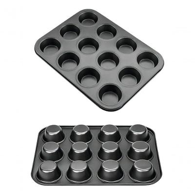 Kit 2 Formas Assadeira Para Cupcakes Antiaderente Teflon Empadas Queijadinha Pao De Queijo Não Gruda