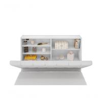 Cabeceira Box Solteiro 0,88 Isis Branco Com Painel Class Branco - Framar Móveis - 7