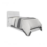 Cabeceira Box Solteiro 0,88 Isis Branco Com Painel Class Branco - Framar Móveis - 9