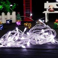 Pisca Cordão Varal Natal 100 Lâmpadas Led Branco De 10m 220v
