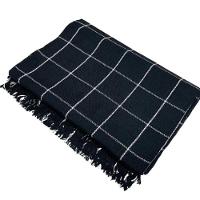 Manta Para Sofá Grande Gigante 2,40x1,80 Xadrez Capa Protetora Cama Sofa King 2 E 3 Lugares Preto-branco - 1