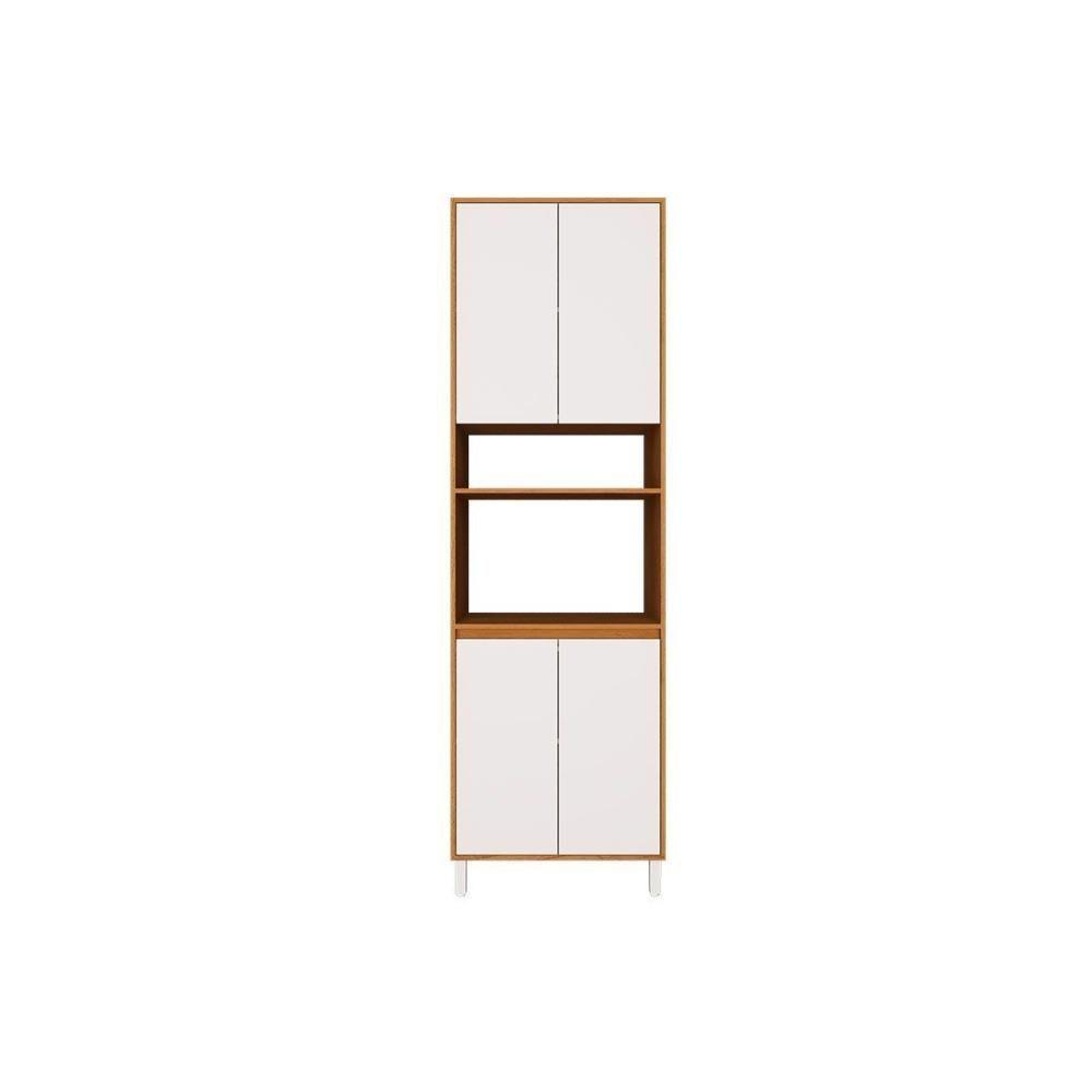 Paneleiro De Cozinha Denver Ph 3115 C- 4 Portas 70cm Freijo Rocks-branco - Herval - 2