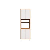 Paneleiro De Cozinha Denver Ph 3115 C- 4 Portas 70cm Freijo Rocks-branco - Herval - 2