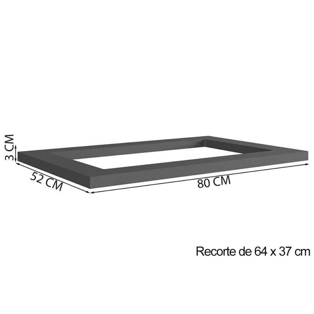 Tampo De Cozinha Modulado P- Cooktop édez Ph 3050 5 Bocas 80cm Grafito Chess - Herval - 2