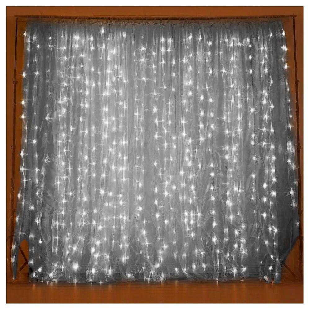 Pisca Cortina Natalina 520 Lâmpadas Leds Branco De 5x2m 220v - 4