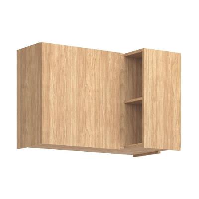 Armário De Cozinha Modulado Rebeca C- 1 Porta Canto 94cm Mel - Movelbento