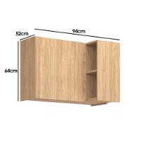 Armário De Cozinha Modulado Rebeca C- 1 Porta Canto 94cm Mel - Movelbento - 2