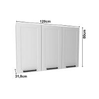 Armário De Cozinha Modulado Cz-3310 C- 3 Portas 120cm Branco - Tecno Mobili - 3