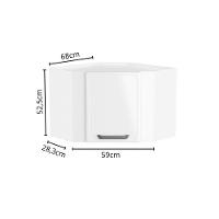 Armário De Cozinha Modulado Bella Canto C- 1 Porta Branco - Bertolini - 2