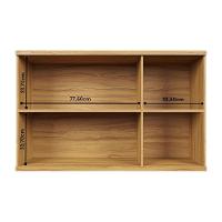 Armário Aéreo P- Cozinha Sauvignon C- 3 Portas Canelada 120cm Amendoa-grafite - Ronipa - 6